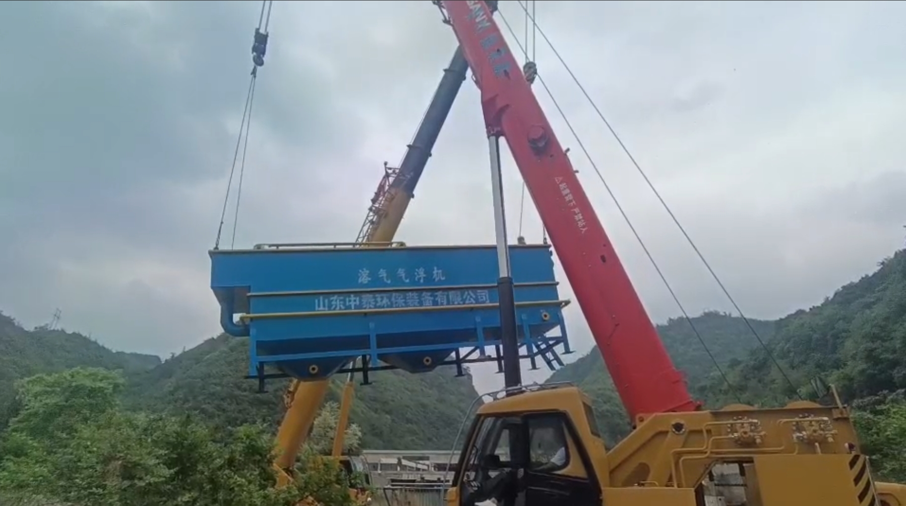 氣浮機(jī)，高效氣浮機(jī)，溶氣氣浮機(jī)，氣浮機(jī)安裝現(xiàn)場