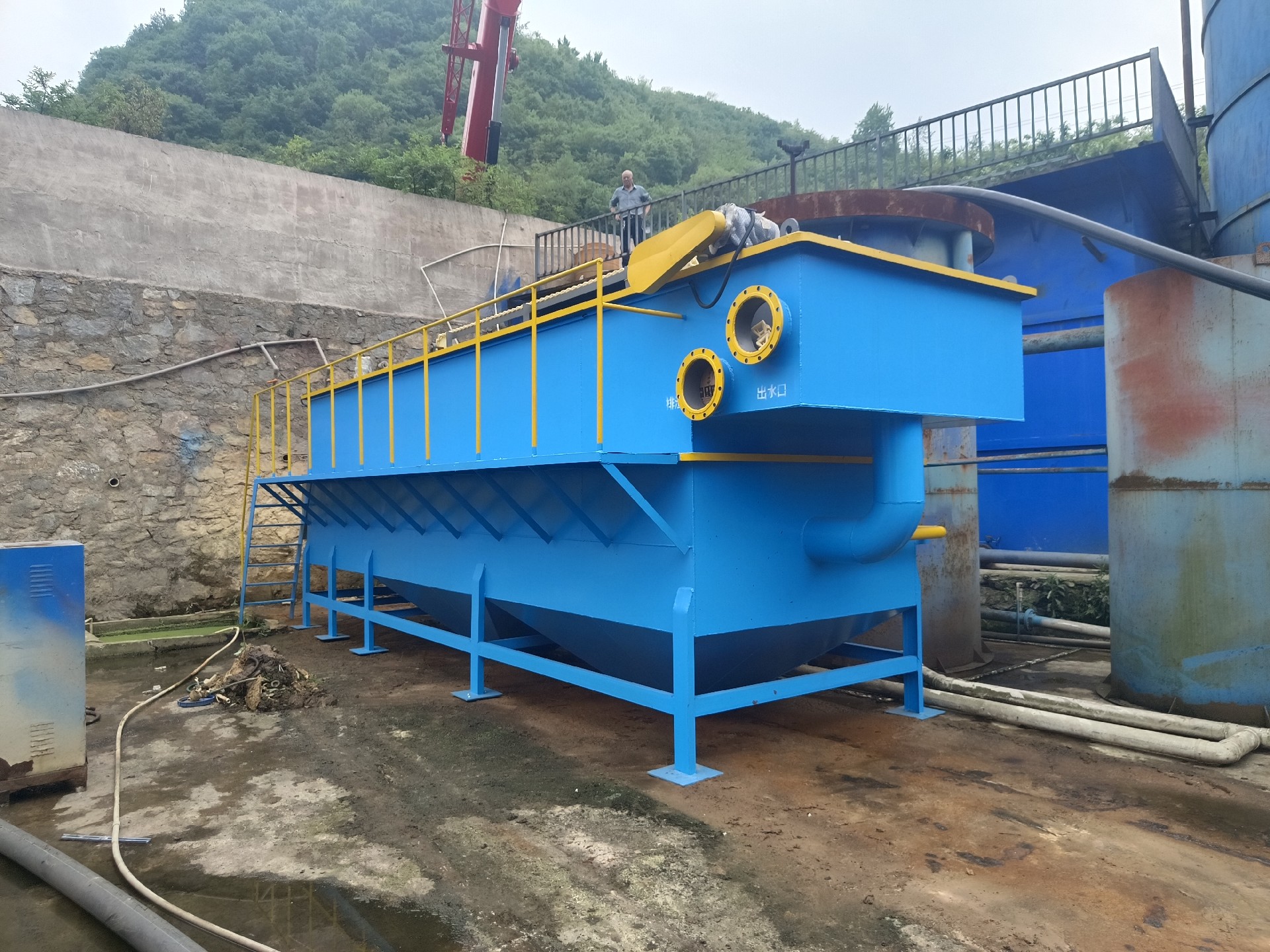 氣浮機(jī)，高效氣浮機(jī)，溶氣氣浮機(jī)，氣浮機(jī)安裝現(xiàn)場